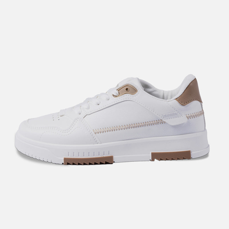 Sneakers Blanche Essence – Sable