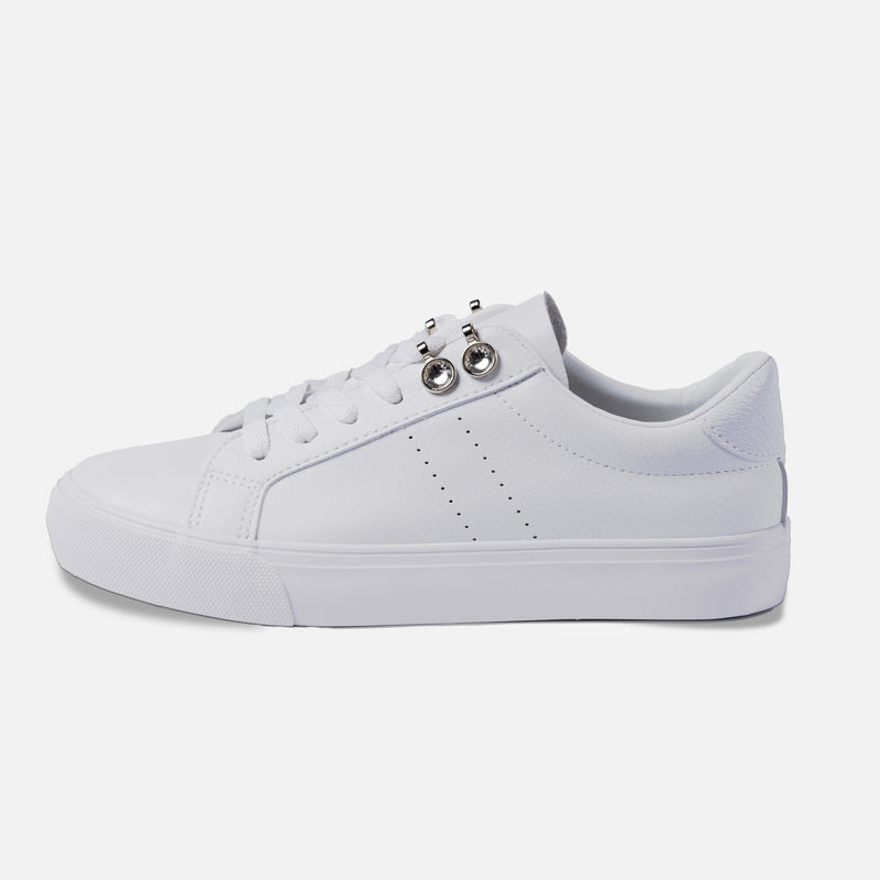 Sneakers Blanche Essence – Métal