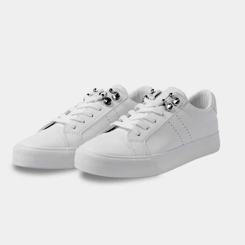 Sneakers Blanche Essence – Métal