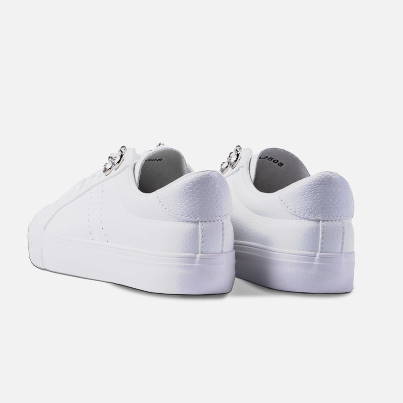 Sneakers Blanche Essence – Métal